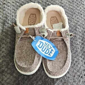 Hey Dude Brown Slip-On Shoes